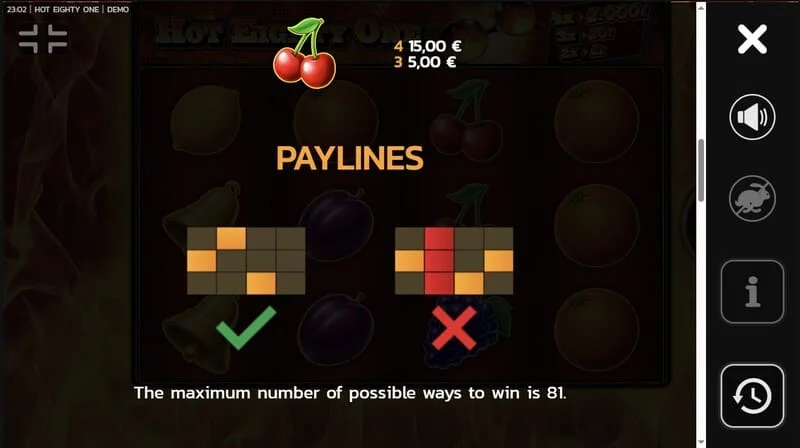 Hot Eighty One - visualización de 81 formas de pago en una cuadrícula de 4x3